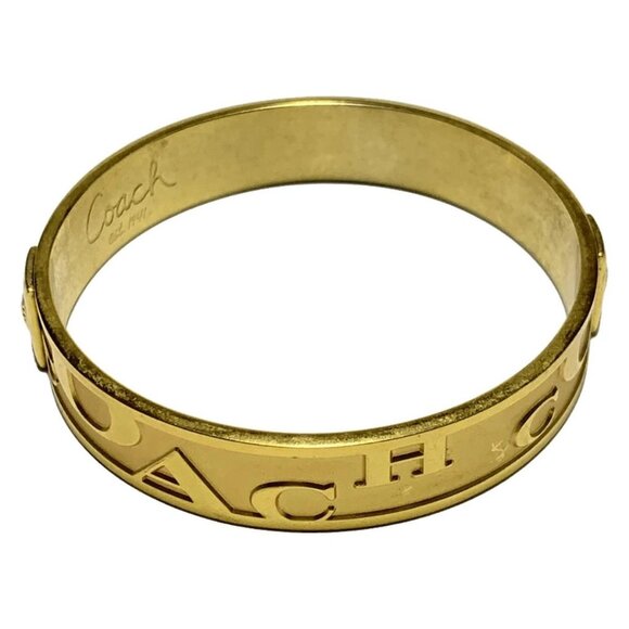 Auth COACH - Gold Hardware Bangle - Picture 2 of 3